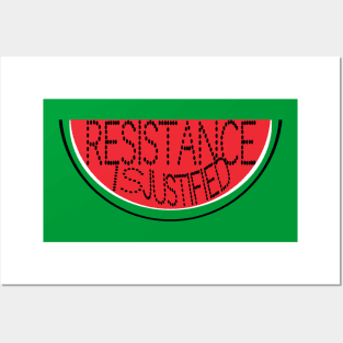 Resistance Is Justified - Watermelon - Back Posters and Art